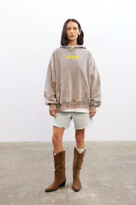 Oversized hoodie vintage-effect grey Star Wars