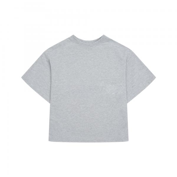 Футболка оверсайз сірий меланж