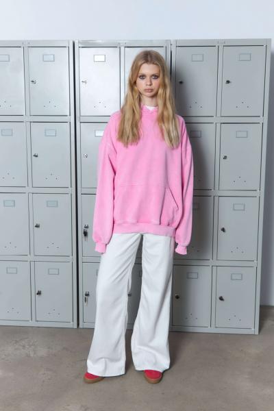 Худі оверсайз рожевий виварений