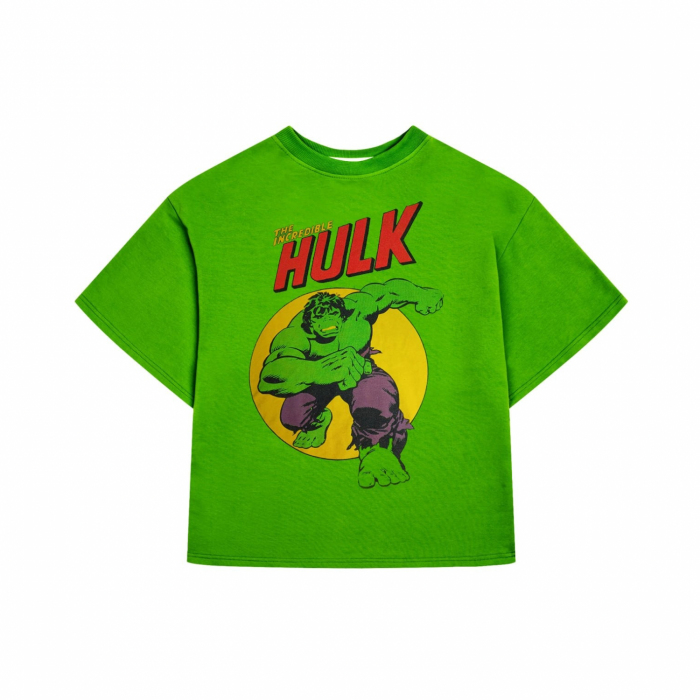 Футболка оверсайз салатова Hulk